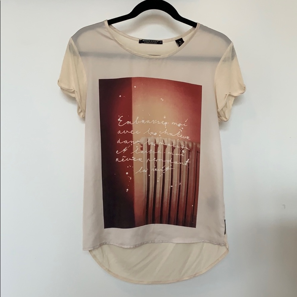 Scotch & Soda Silk Front Tee